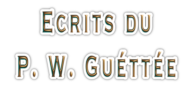 Ecrits de Guettee